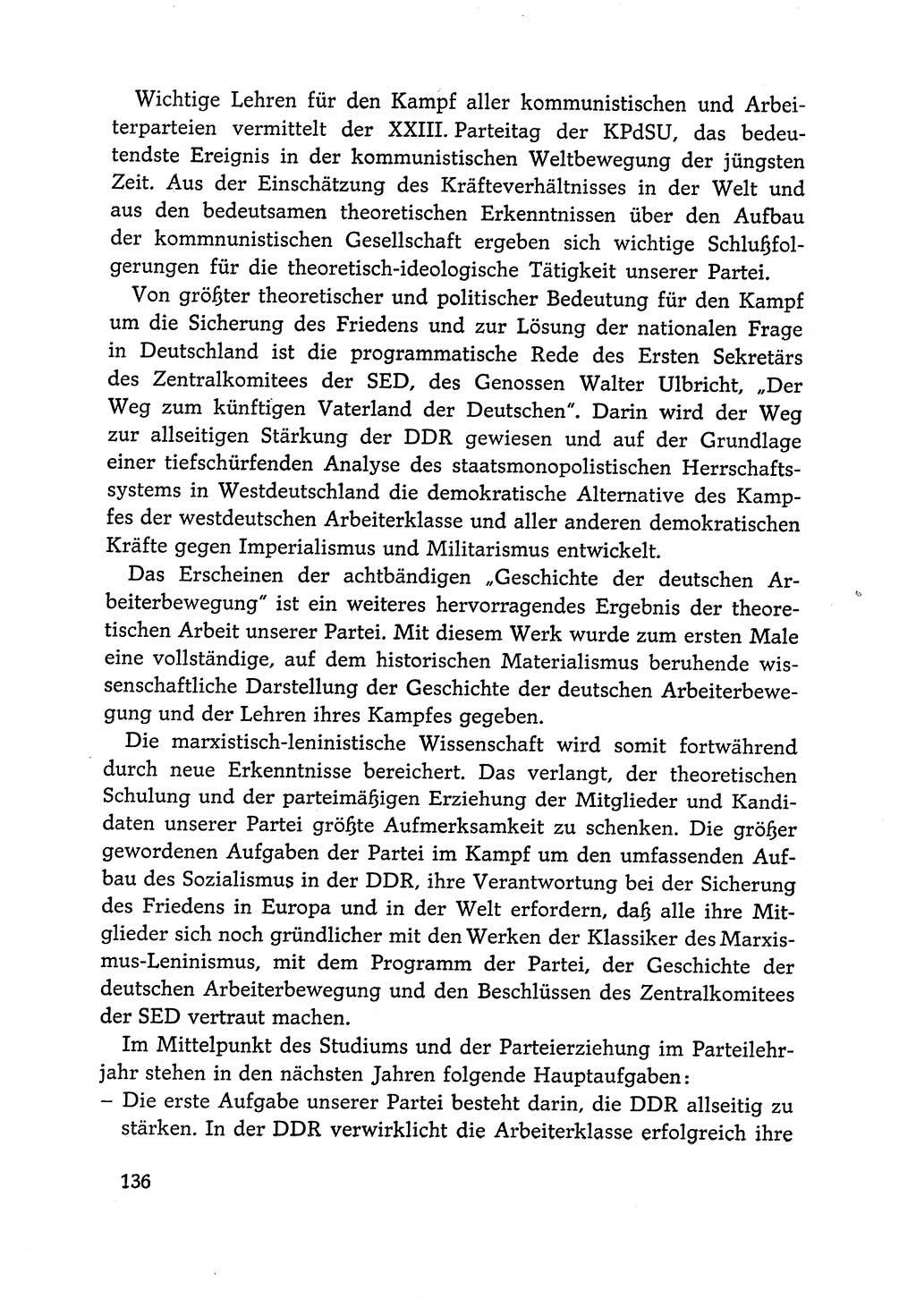 Dokumente der Sozialistischen Einheitspartei Deutschlands (SED) [Deutsche Demokratische Republik (DDR)] 1966-1967, Seite 136 (Dok. SED DDR 1966-1967, S. 136)