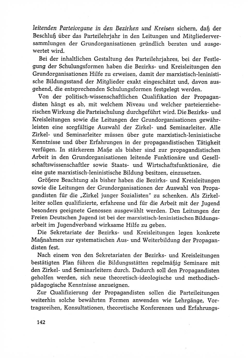 Dokumente der Sozialistischen Einheitspartei Deutschlands (SED) [Deutsche Demokratische Republik (DDR)] 1966-1967, Seite 142 (Dok. SED DDR 1966-1967, S. 142)