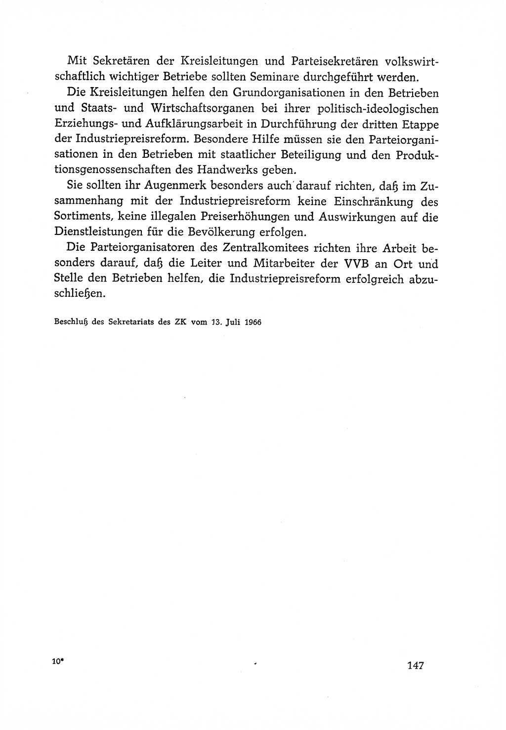 Dokumente der Sozialistischen Einheitspartei Deutschlands (SED) [Deutsche Demokratische Republik (DDR)] 1966-1967, Seite 147 (Dok. SED DDR 1966-1967, S. 147)