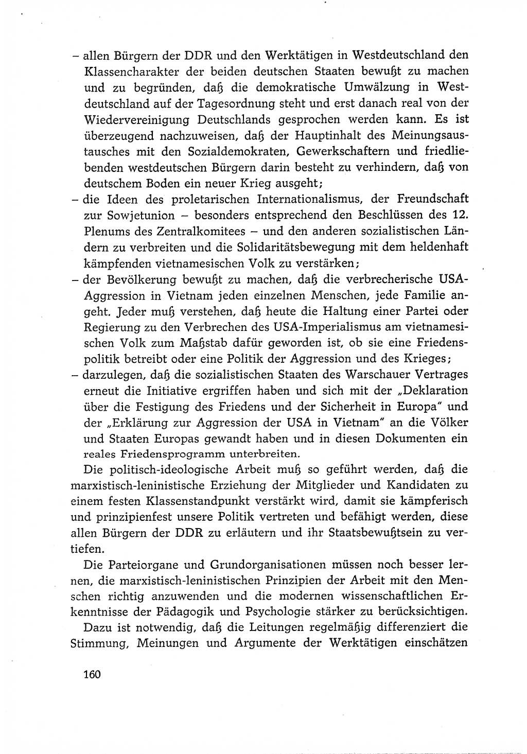 Dokumente der Sozialistischen Einheitspartei Deutschlands (SED) [Deutsche Demokratische Republik (DDR)] 1966-1967, Seite 160 (Dok. SED DDR 1966-1967, S. 160)