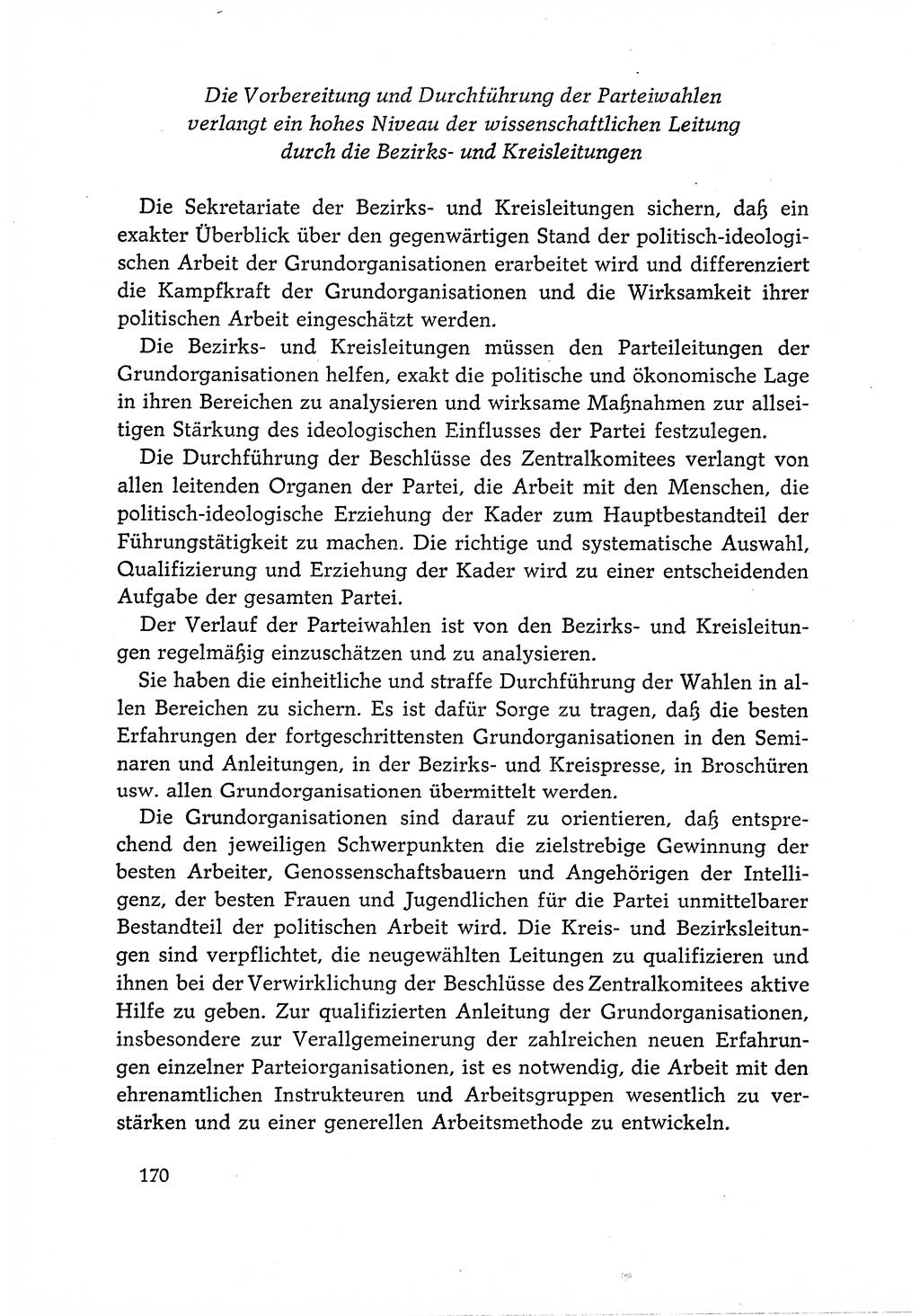 Dokumente der Sozialistischen Einheitspartei Deutschlands (SED) [Deutsche Demokratische Republik (DDR)] 1966-1967, Seite 170 (Dok. SED DDR 1966-1967, S. 170)