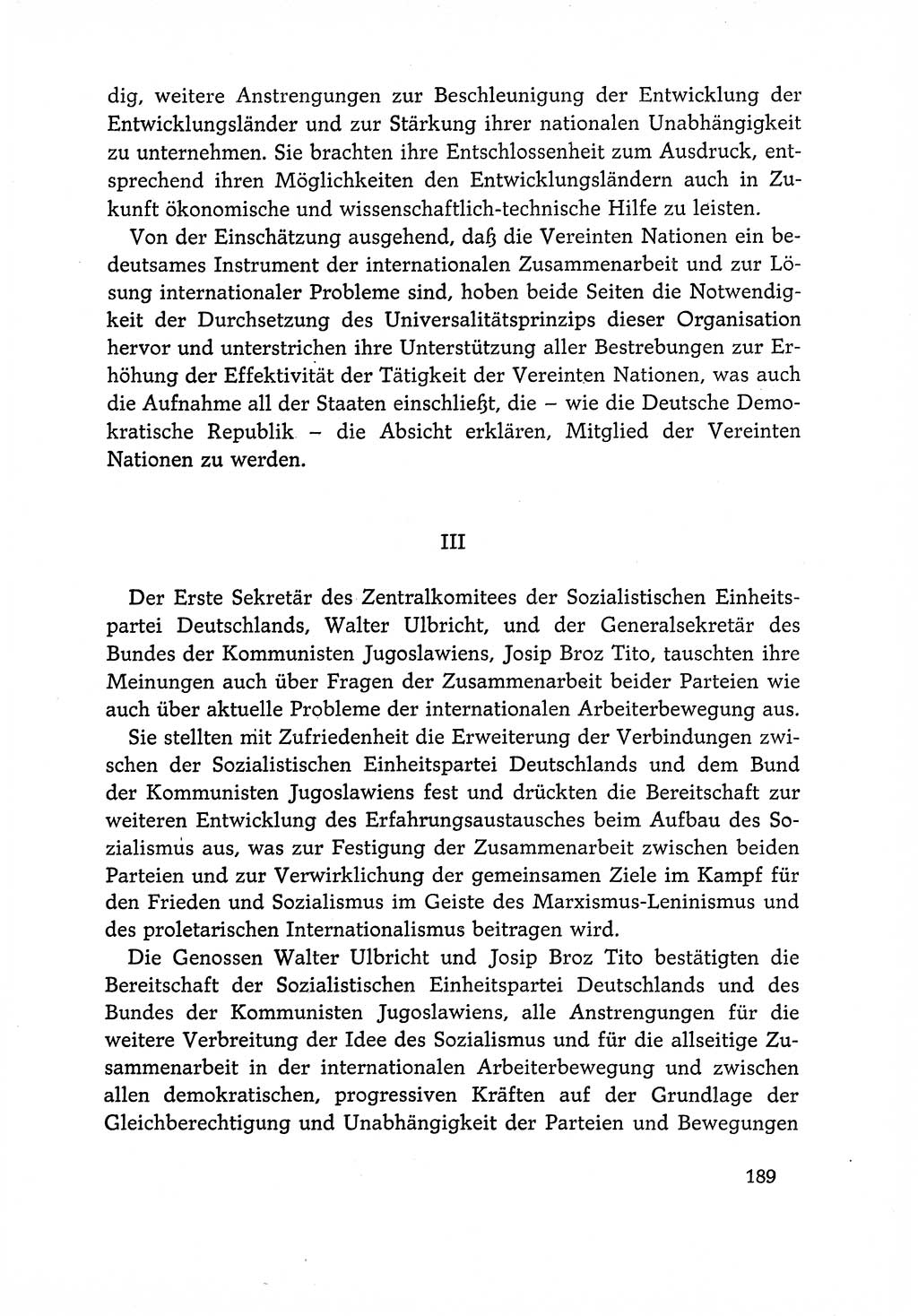 Dokumente der Sozialistischen Einheitspartei Deutschlands (SED) [Deutsche Demokratische Republik (DDR)] 1966-1967, Seite 189 (Dok. SED DDR 1966-1967, S. 189)
