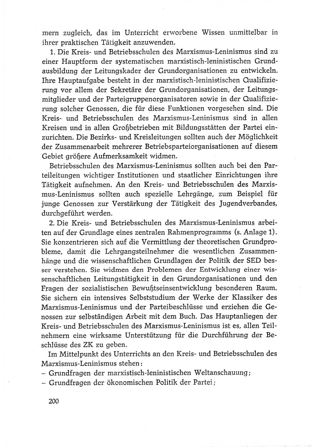 Dokumente der Sozialistischen Einheitspartei Deutschlands (SED) [Deutsche Demokratische Republik (DDR)] 1966-1967, Seite 200 (Dok. SED DDR 1966-1967, S. 200)