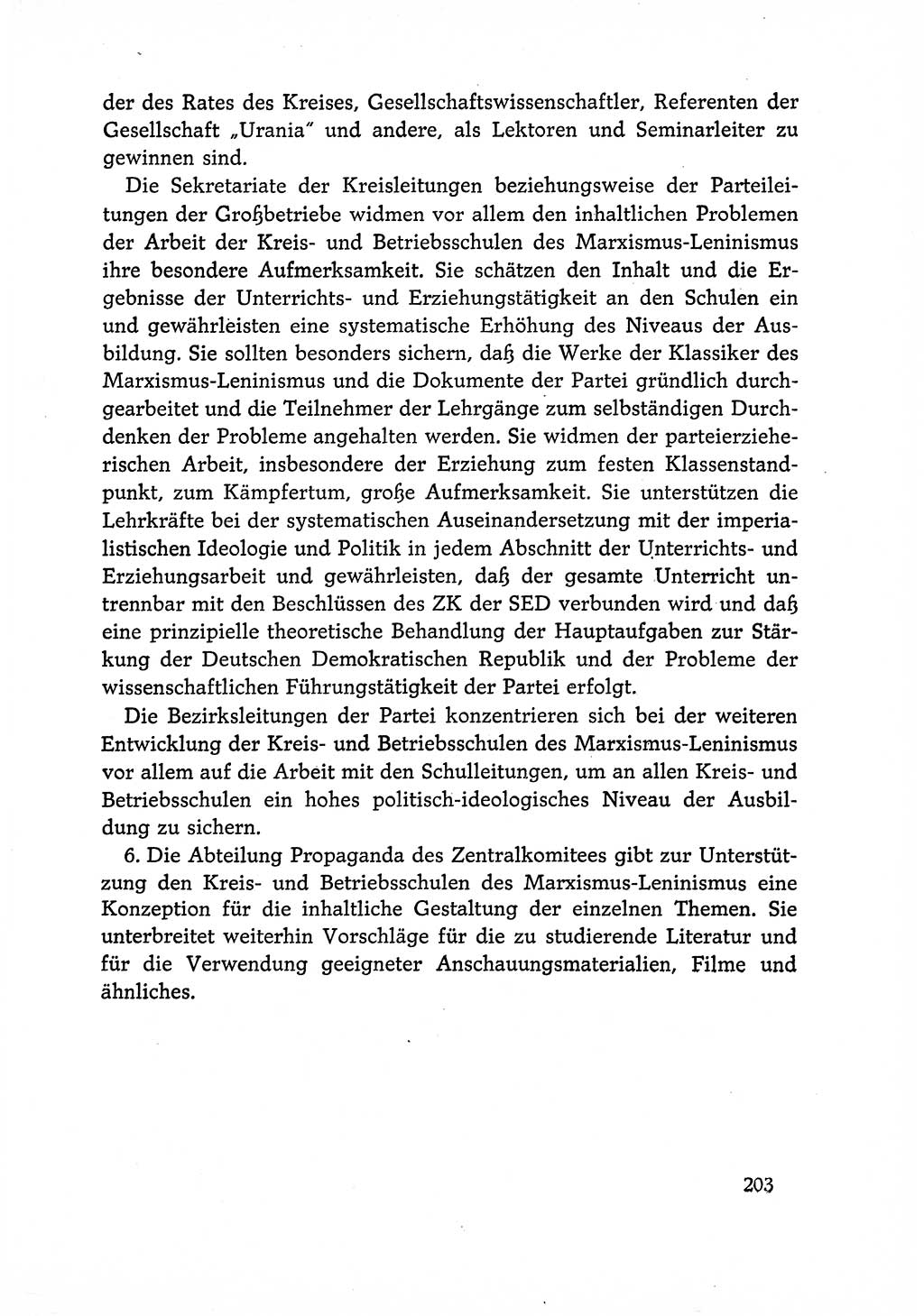 Dokumente der Sozialistischen Einheitspartei Deutschlands (SED) [Deutsche Demokratische Republik (DDR)] 1966-1967, Seite 203 (Dok. SED DDR 1966-1967, S. 203)