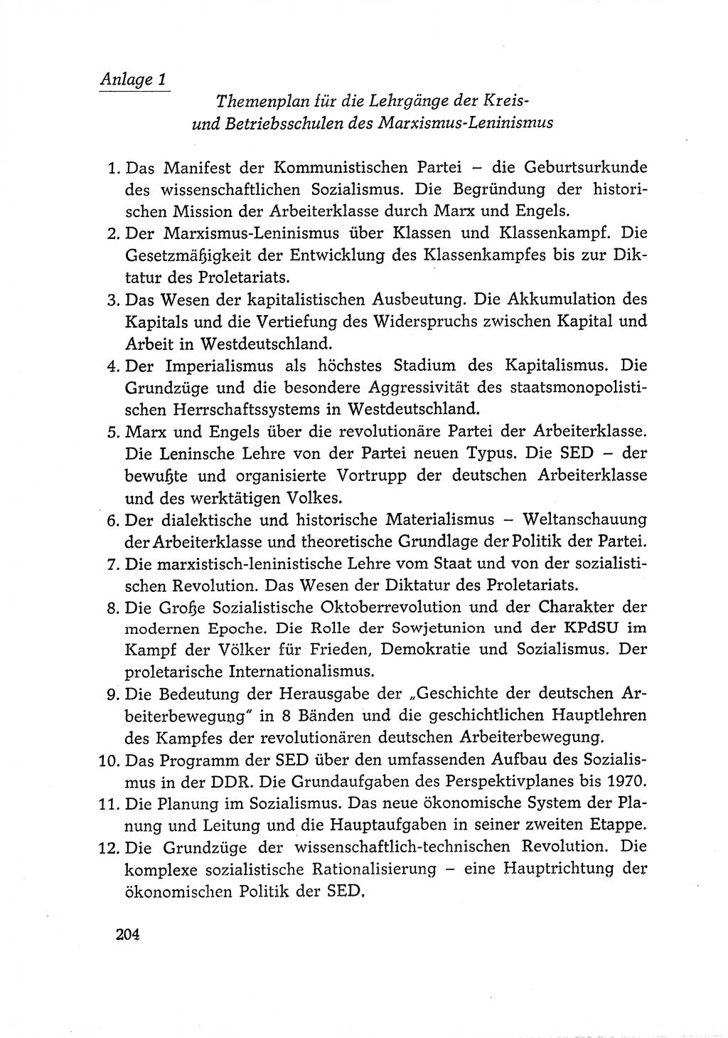 Dokumente der Sozialistischen Einheitspartei Deutschlands (SED) [Deutsche Demokratische Republik (DDR)] 1966-1967, Seite 204 (Dok. SED DDR 1966-1967, S. 204)