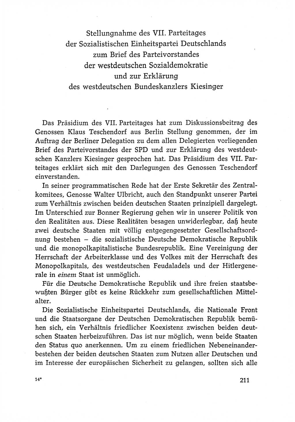 Dokumente der Sozialistischen Einheitspartei Deutschlands (SED) [Deutsche Demokratische Republik (DDR)] 1966-1967, Seite 211 (Dok. SED DDR 1966-1967, S. 211)