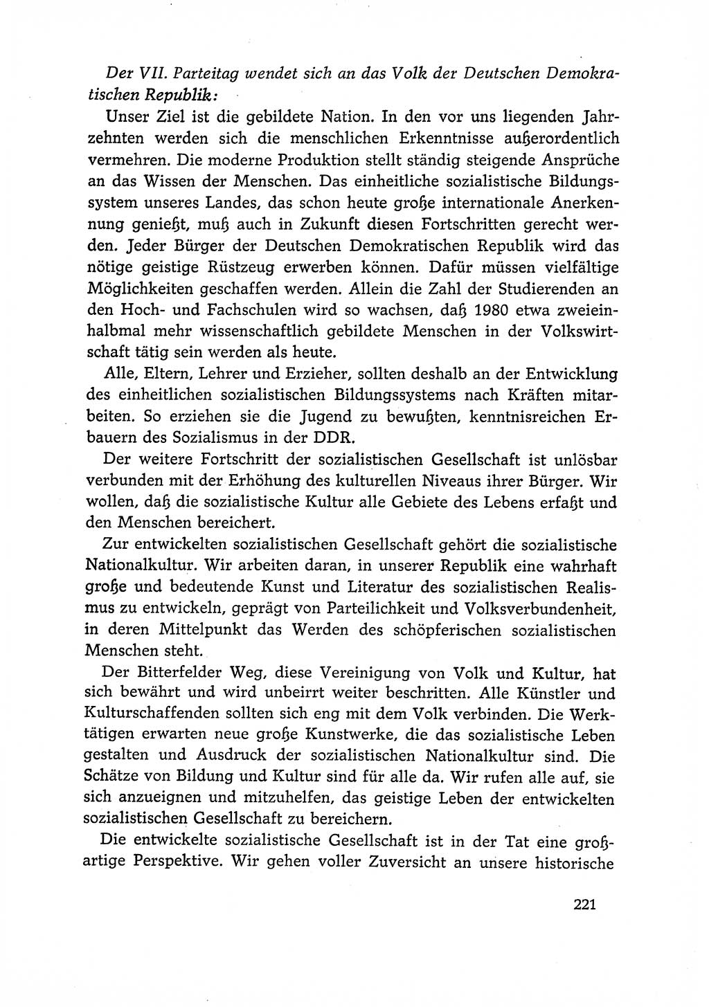 Dokumente der Sozialistischen Einheitspartei Deutschlands (SED) [Deutsche Demokratische Republik (DDR)] 1966-1967, Seite 221 (Dok. SED DDR 1966-1967, S. 221)