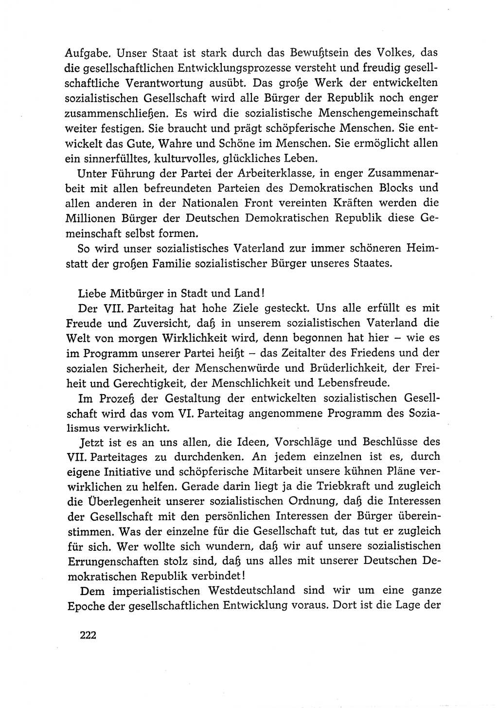 Dokumente der Sozialistischen Einheitspartei Deutschlands (SED) [Deutsche Demokratische Republik (DDR)] 1966-1967, Seite 222 (Dok. SED DDR 1966-1967, S. 222)