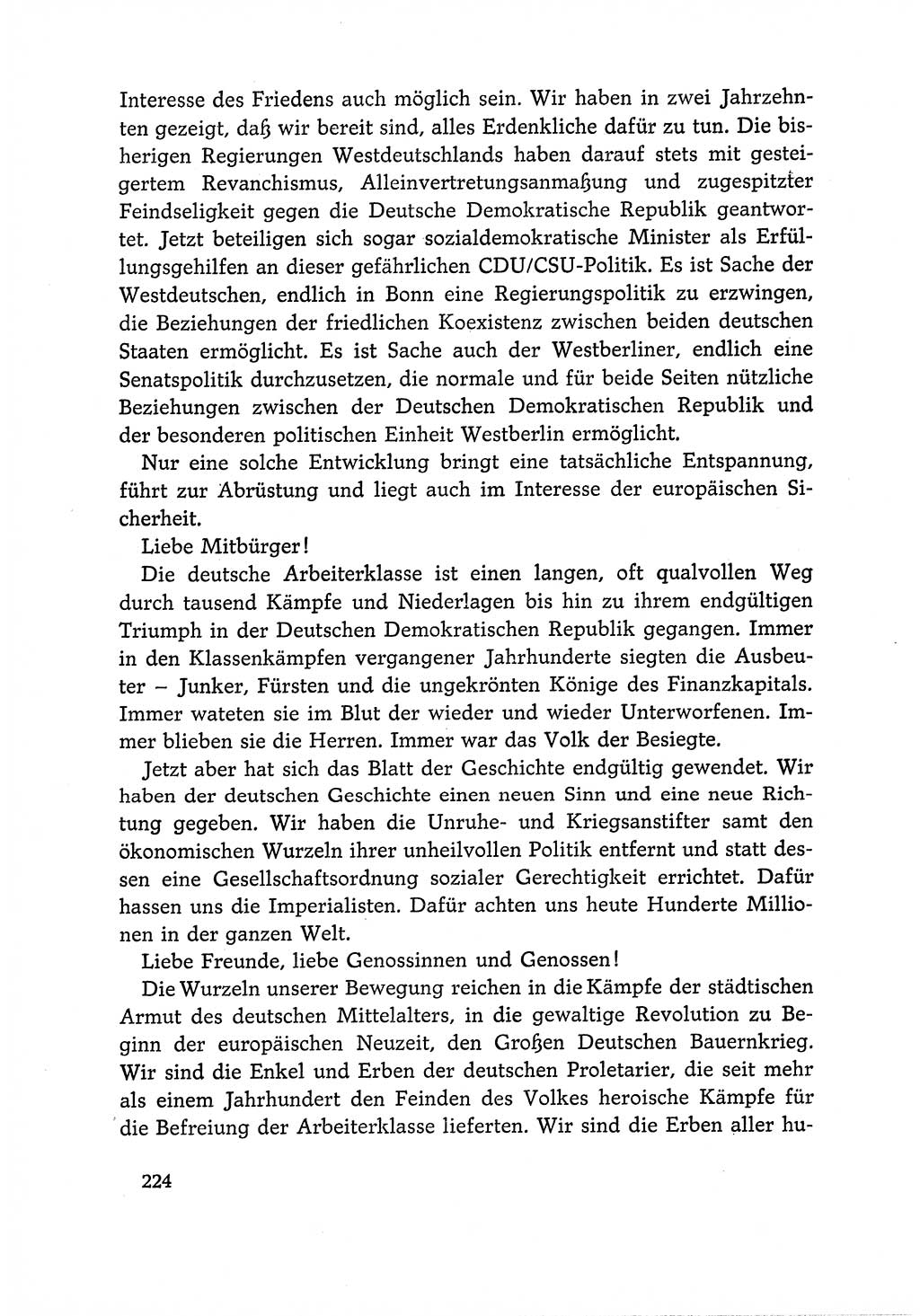 Dokumente der Sozialistischen Einheitspartei Deutschlands (SED) [Deutsche Demokratische Republik (DDR)] 1966-1967, Seite 224 (Dok. SED DDR 1966-1967, S. 224)