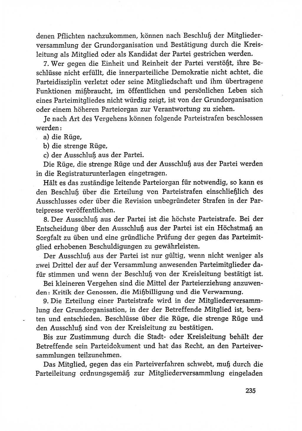 Dokumente der Sozialistischen Einheitspartei Deutschlands (SED) [Deutsche Demokratische Republik (DDR)] 1966-1967, Seite 235 (Dok. SED DDR 1966-1967, S. 235)