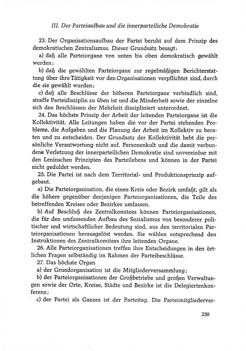 Dokumente der Sozialistischen Einheitspartei Deutschlands (SED) [Deutsche Demokratische Republik (DDR)] 1966-1967, Seite 239 (Dok. SED DDR 1966-1967, S. 239)
