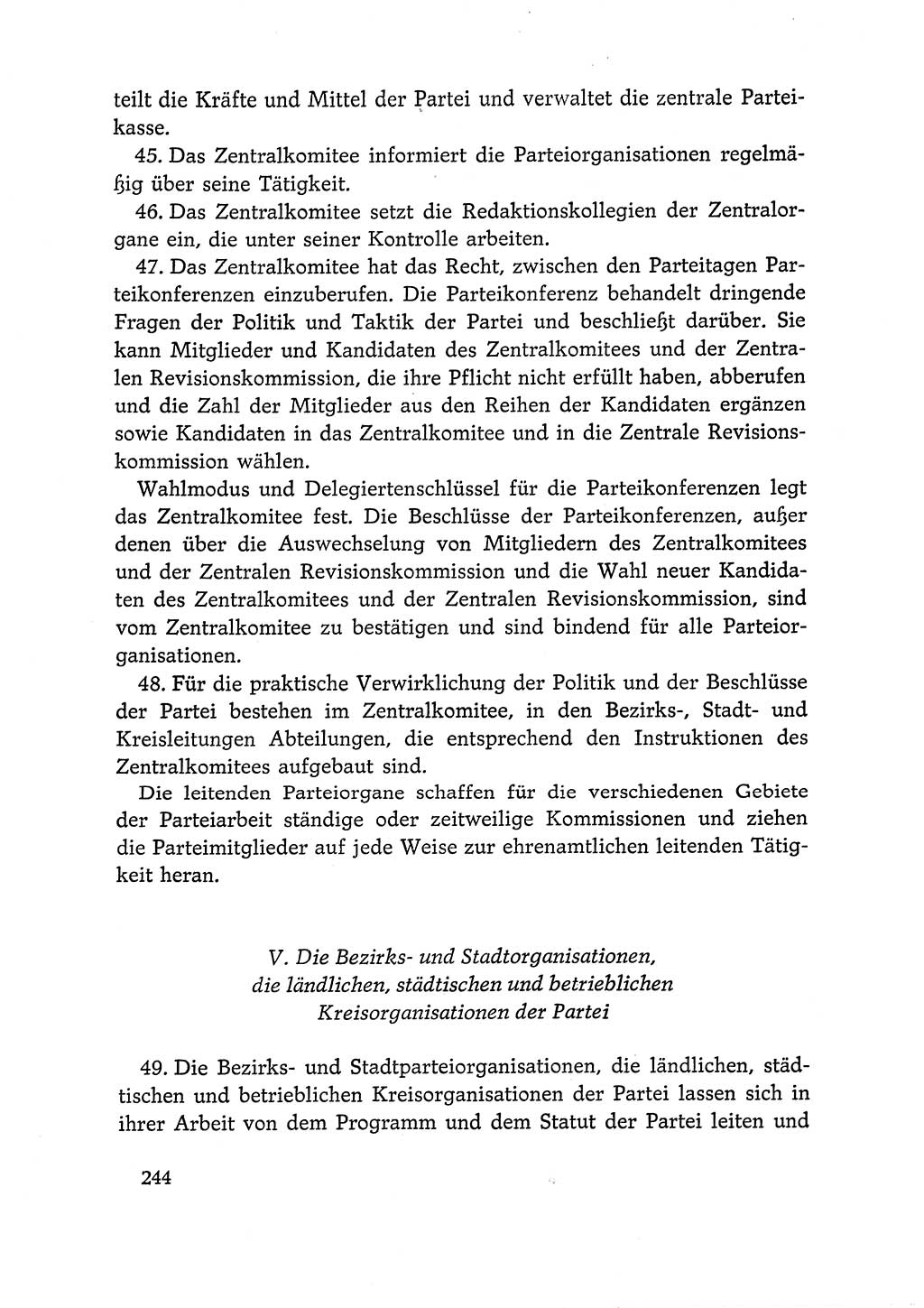 Dokumente der Sozialistischen Einheitspartei Deutschlands (SED) [Deutsche Demokratische Republik (DDR)] 1966-1967, Seite 244 (Dok. SED DDR 1966-1967, S. 244)