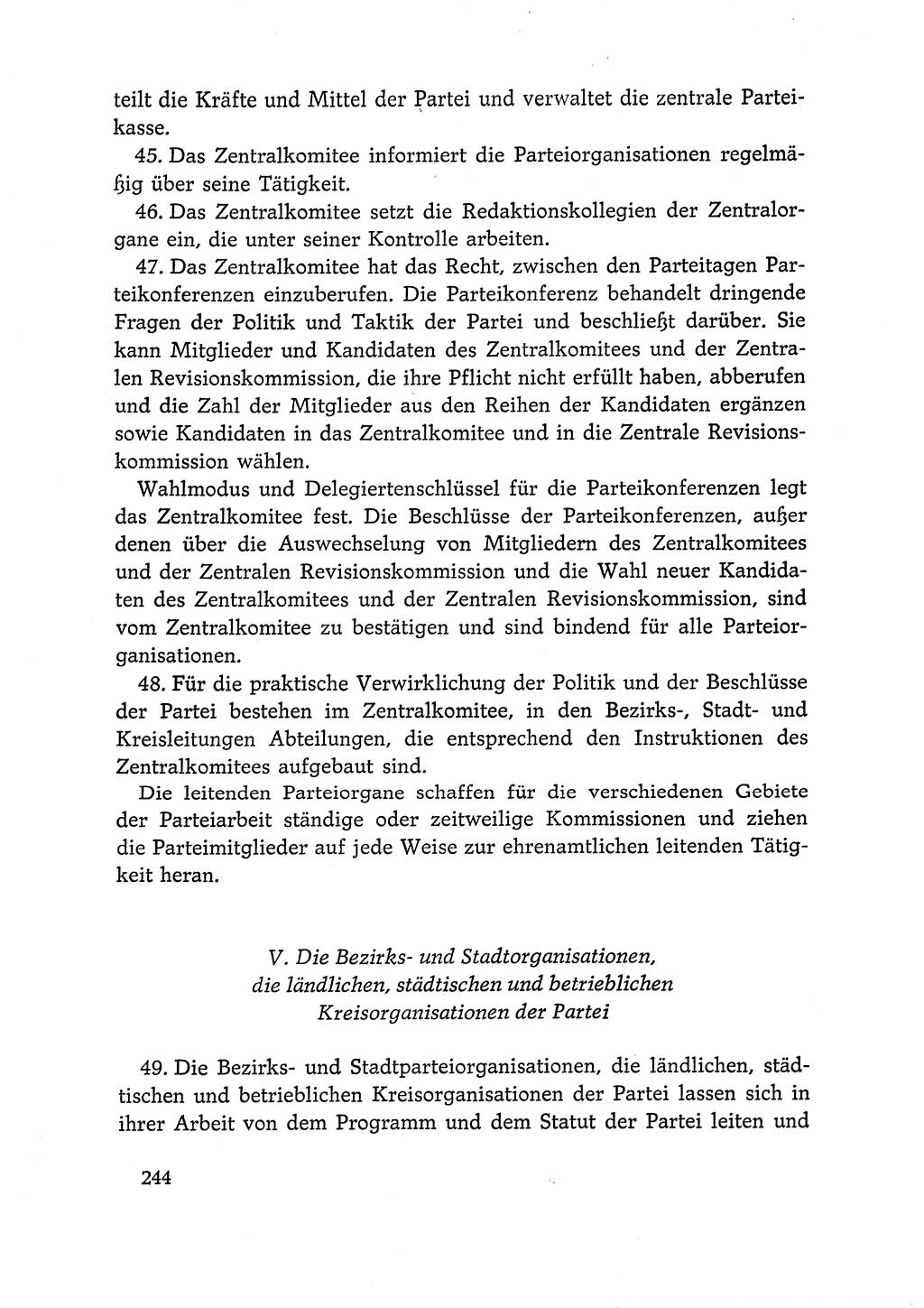 Dokumente der Sozialistischen Einheitspartei Deutschlands (SED) [Deutsche Demokratische Republik (DDR)] 1966-1967, Seite 244 (Dok. SED DDR 1966-1967, S. 244)