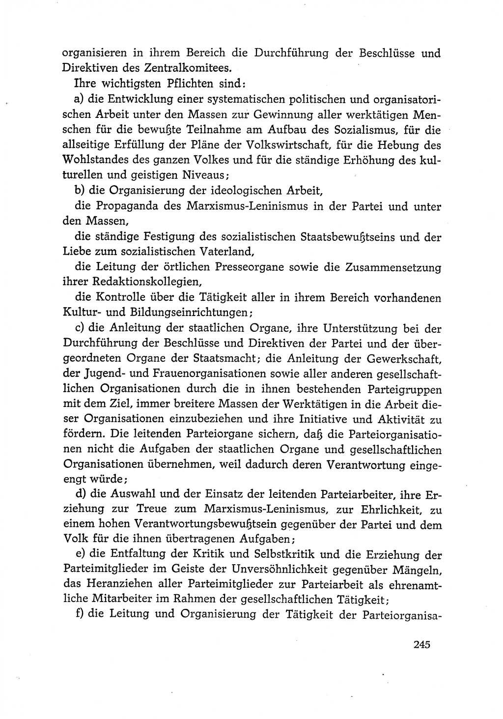 Dokumente der Sozialistischen Einheitspartei Deutschlands (SED) [Deutsche Demokratische Republik (DDR)] 1966-1967, Seite 245 (Dok. SED DDR 1966-1967, S. 245)