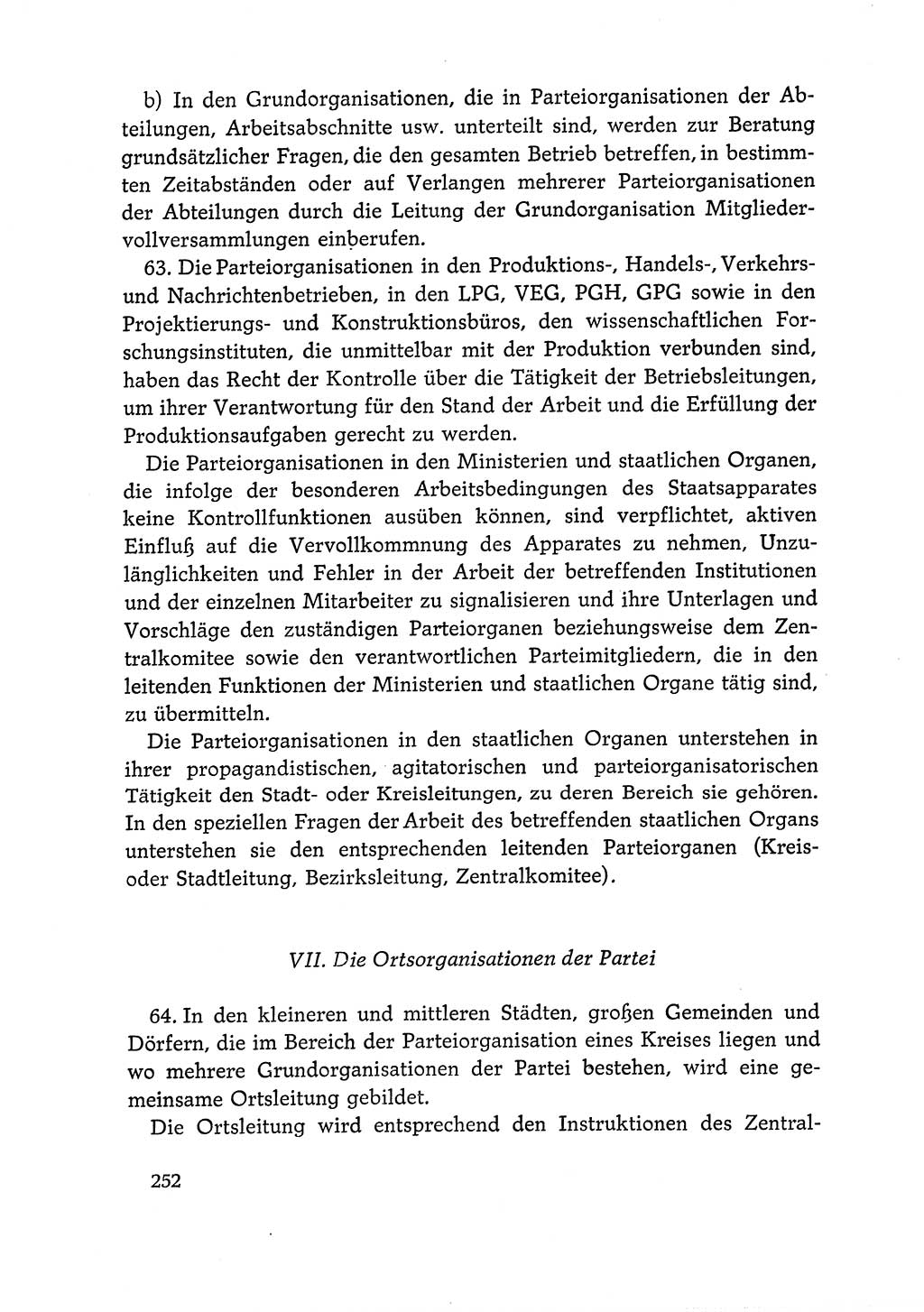 Dokumente der Sozialistischen Einheitspartei Deutschlands (SED) [Deutsche Demokratische Republik (DDR)] 1966-1967, Seite 252 (Dok. SED DDR 1966-1967, S. 252)