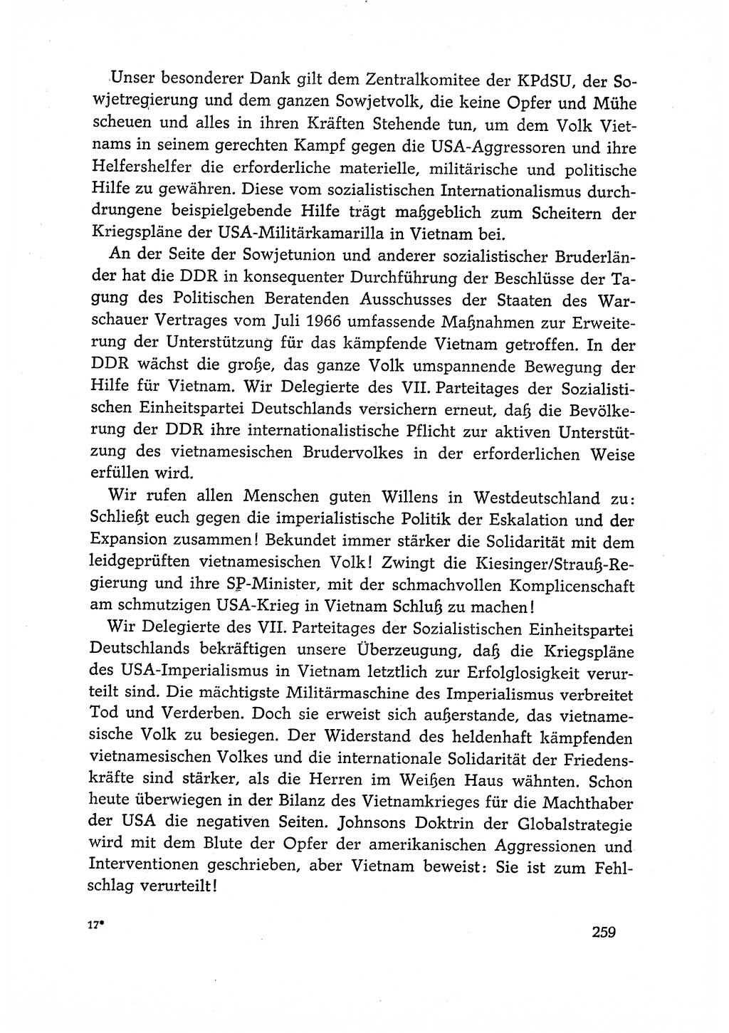 Dokumente der Sozialistischen Einheitspartei Deutschlands (SED) [Deutsche Demokratische Republik (DDR)] 1966-1967, Seite 259 (Dok. SED DDR 1966-1967, S. 259)