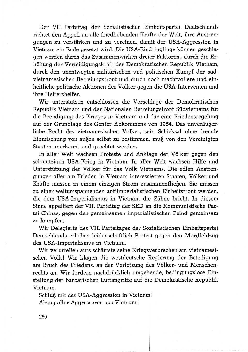 Dokumente der Sozialistischen Einheitspartei Deutschlands (SED) [Deutsche Demokratische Republik (DDR)] 1966-1967, Seite 260 (Dok. SED DDR 1966-1967, S. 260)