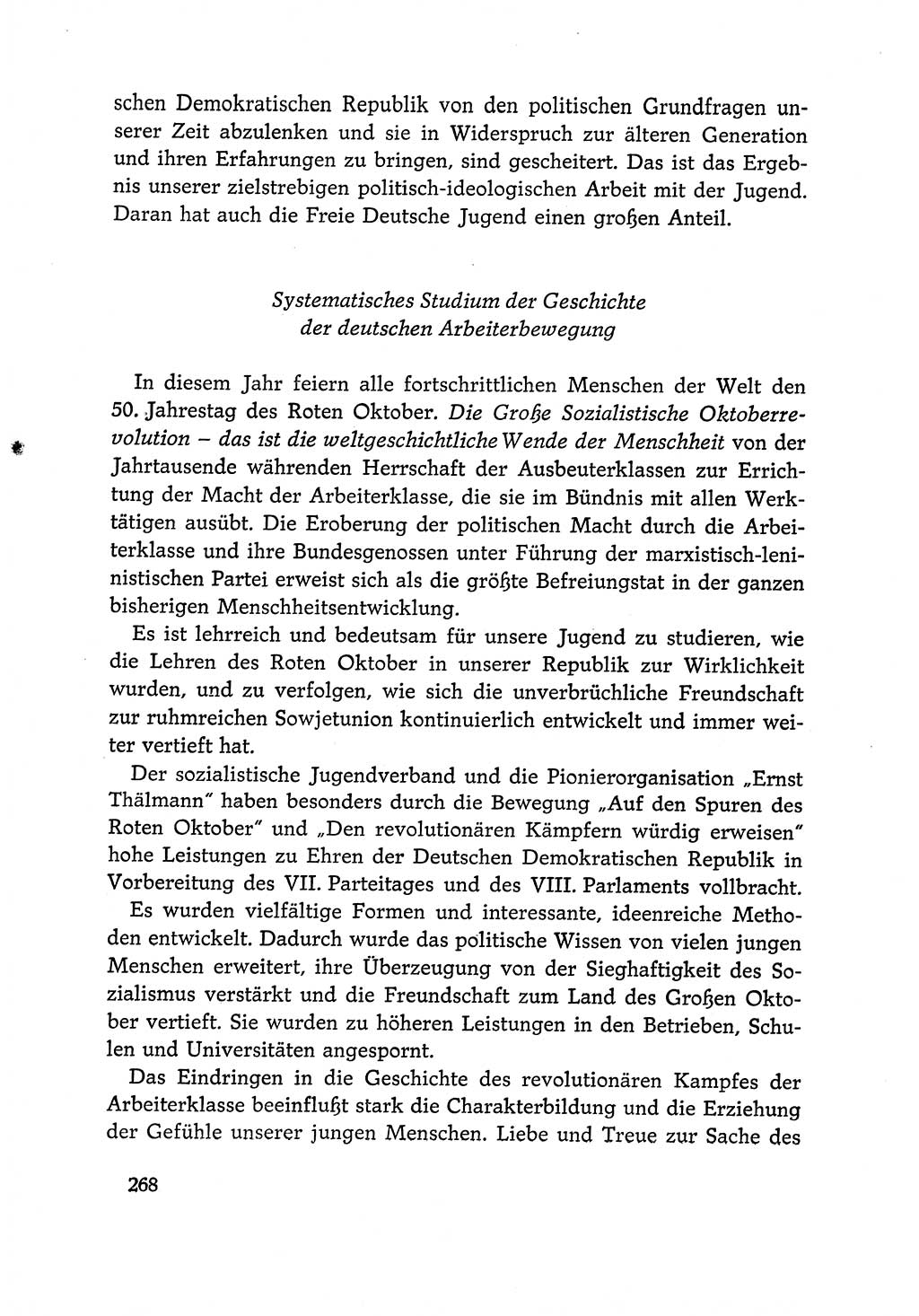 Dokumente der Sozialistischen Einheitspartei Deutschlands (SED) [Deutsche Demokratische Republik (DDR)] 1966-1967, Seite 268 (Dok. SED DDR 1966-1967, S. 268)