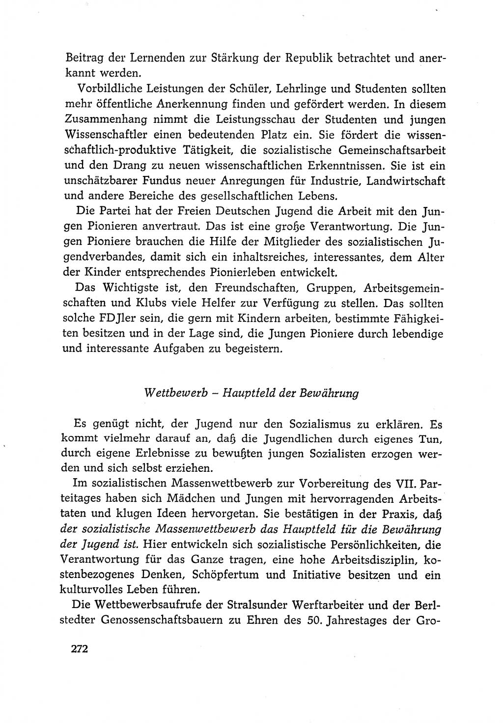 Dokumente der Sozialistischen Einheitspartei Deutschlands (SED) [Deutsche Demokratische Republik (DDR)] 1966-1967, Seite 272 (Dok. SED DDR 1966-1967, S. 272)