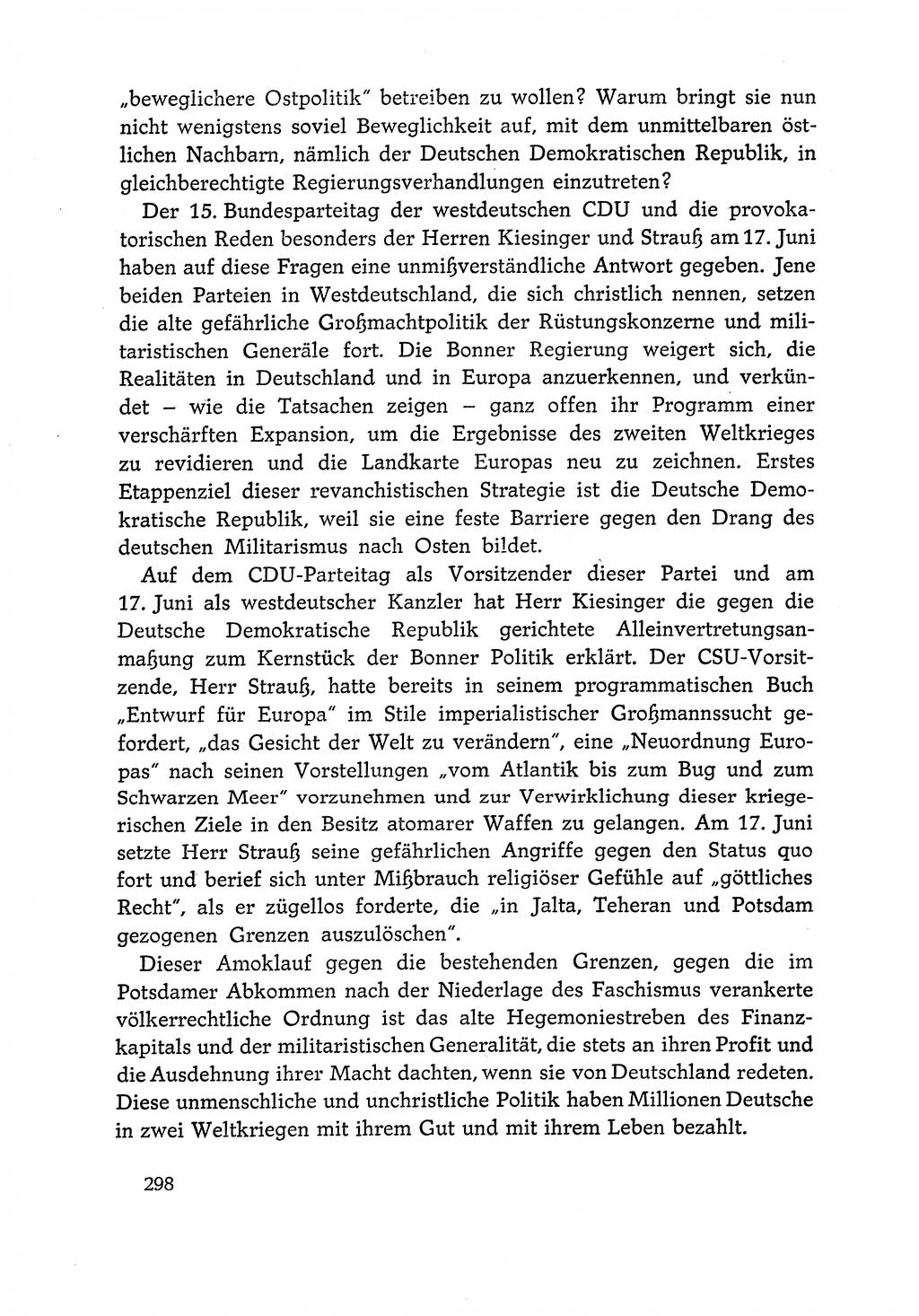 Dokumente der Sozialistischen Einheitspartei Deutschlands (SED) [Deutsche Demokratische Republik (DDR)] 1966-1967, Seite 298 (Dok. SED DDR 1966-1967, S. 298)