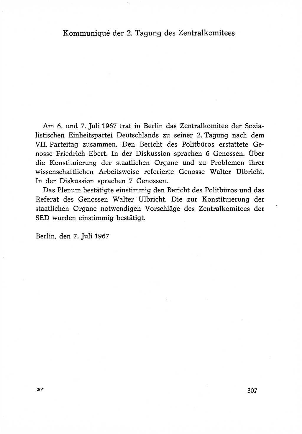 Dokumente der Sozialistischen Einheitspartei Deutschlands (SED) [Deutsche Demokratische Republik (DDR)] 1966-1967, Seite 307 (Dok. SED DDR 1966-1967, S. 307)