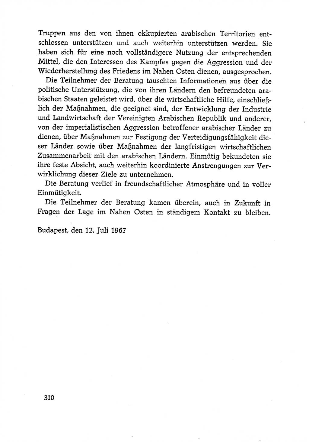 Dokumente der Sozialistischen Einheitspartei Deutschlands (SED) [Deutsche Demokratische Republik (DDR)] 1966-1967, Seite 310 (Dok. SED DDR 1966-1967, S. 310)