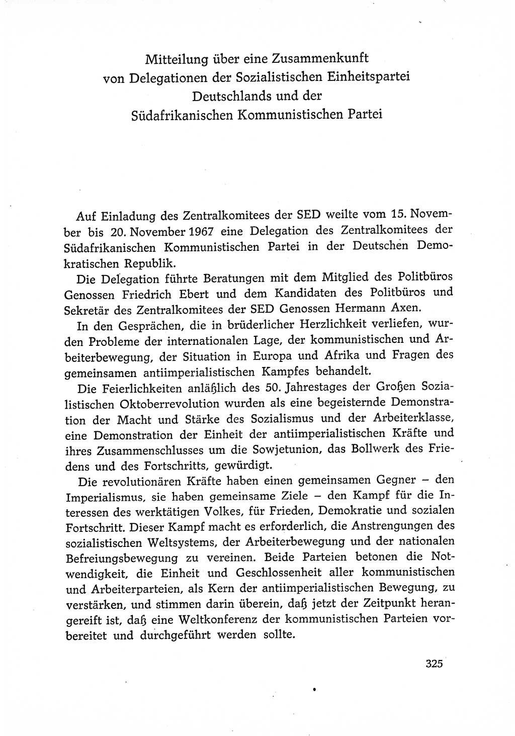 Dokumente der Sozialistischen Einheitspartei Deutschlands (SED) [Deutsche Demokratische Republik (DDR)] 1966-1967, Seite 325 (Dok. SED DDR 1966-1967, S. 325)