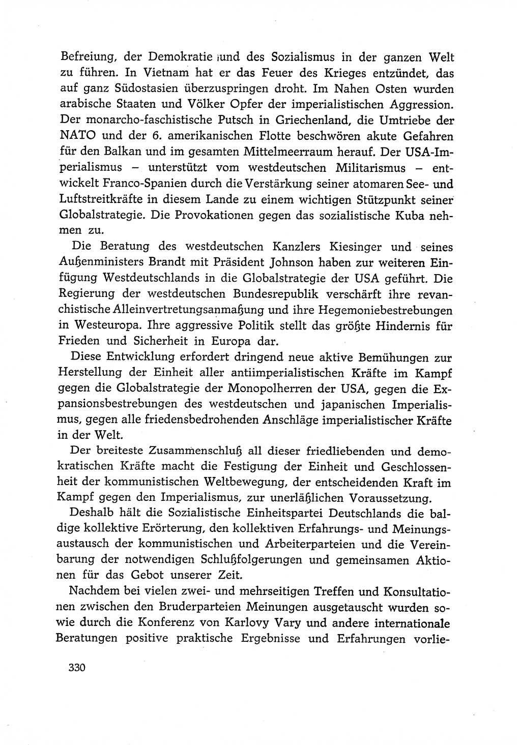 Dokumente der Sozialistischen Einheitspartei Deutschlands (SED) [Deutsche Demokratische Republik (DDR)] 1966-1967, Seite 330 (Dok. SED DDR 1966-1967, S. 330)