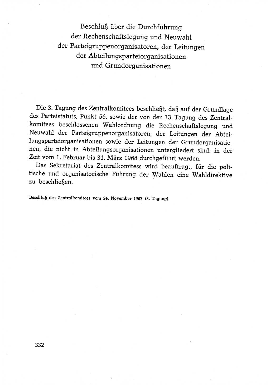 Dokumente der Sozialistischen Einheitspartei Deutschlands (SED) [Deutsche Demokratische Republik (DDR)] 1966-1967, Seite 332 (Dok. SED DDR 1966-1967, S. 332)