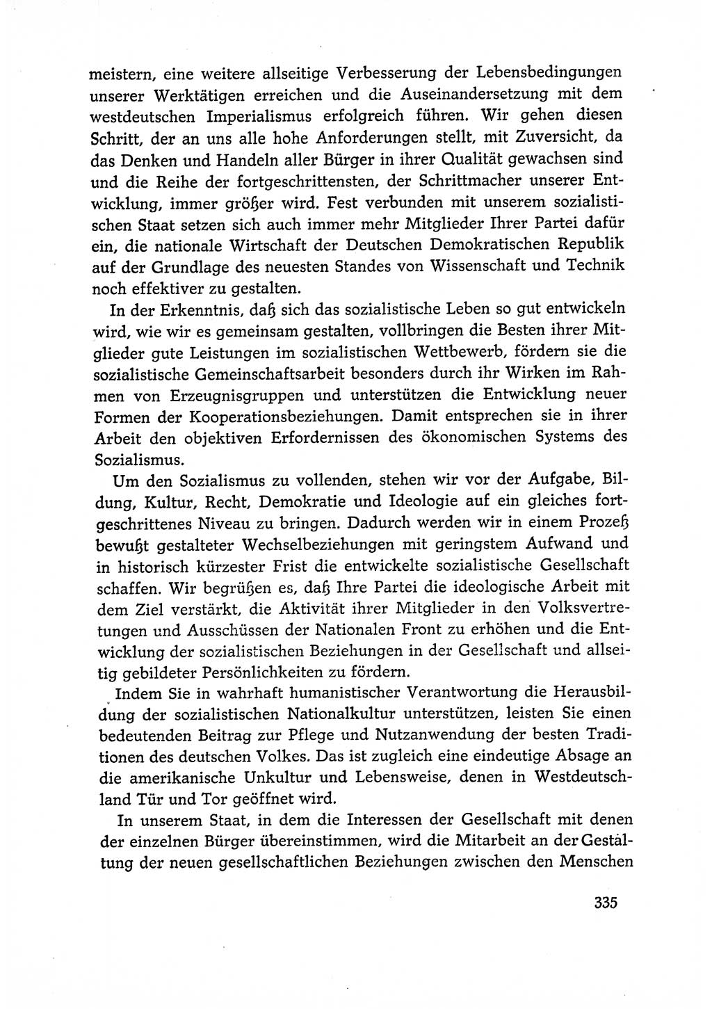 Dokumente der Sozialistischen Einheitspartei Deutschlands (SED) [Deutsche Demokratische Republik (DDR)] 1966-1967, Seite 335 (Dok. SED DDR 1966-1967, S. 335)