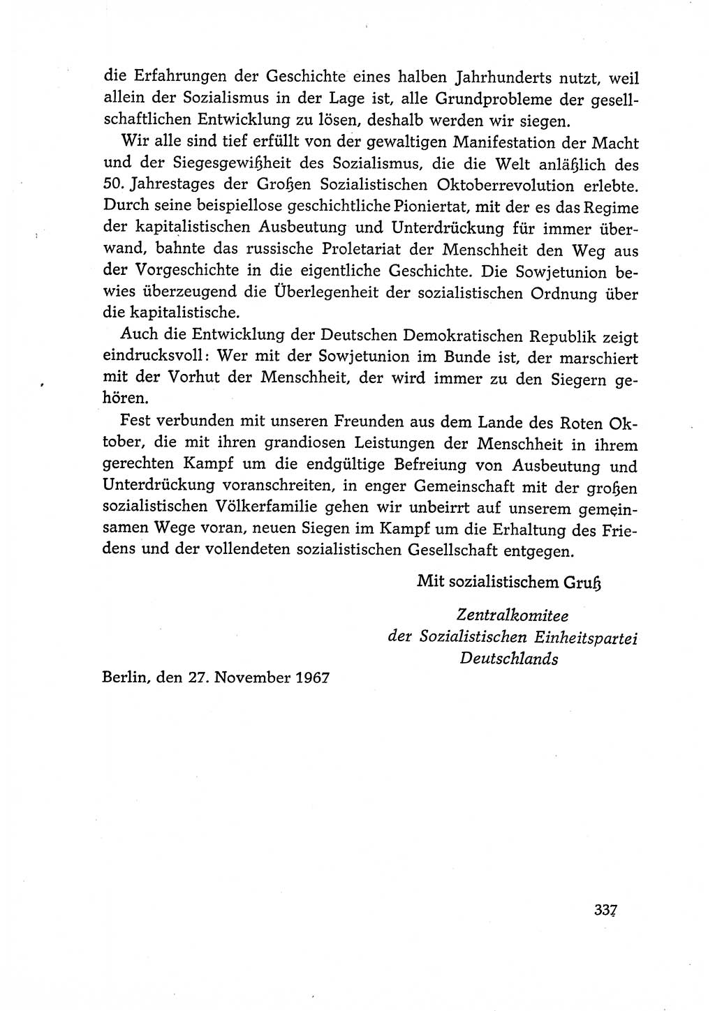 Dokumente der Sozialistischen Einheitspartei Deutschlands (SED) [Deutsche Demokratische Republik (DDR)] 1966-1967, Seite 337 (Dok. SED DDR 1966-1967, S. 337)