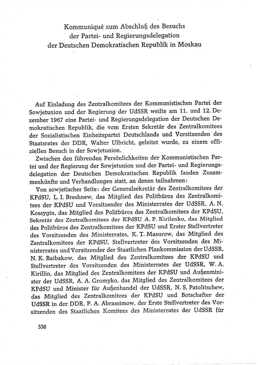 Dokumente der Sozialistischen Einheitspartei Deutschlands (SED) [Deutsche Demokratische Republik (DDR)] 1966-1967, Seite 338 (Dok. SED DDR 1966-1967, S. 338)
