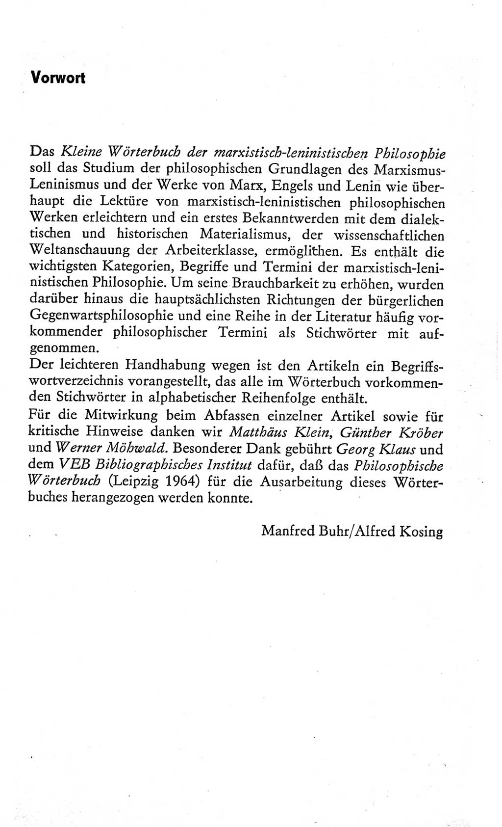 Kleines Wörterbuch der marxistisch-leninistischen Philosophie [Deutsche Demokratische Republik (DDR)] 1966, Seite 5 (Kl. Wb. ML Phil. DDR 1966, S. 5)