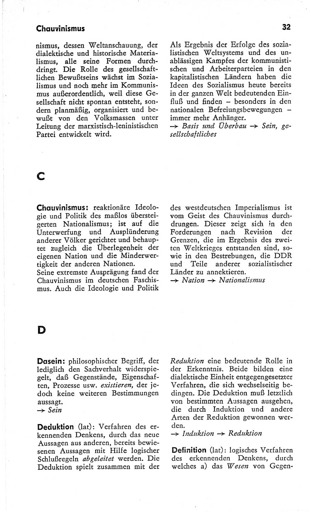 Kleines Wörterbuch der marxistisch-leninistischen Philosophie [Deutsche Demokratische Republik (DDR)] 1966, Seite 32 (Kl. Wb. ML Phil. DDR 1966, S. 32)