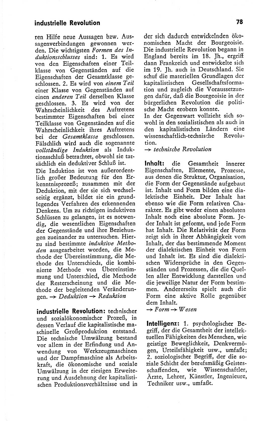 Kleines Wörterbuch der marxistisch-leninistischen Philosophie [Deutsche Demokratische Republik (DDR)] 1966, Seite 78 (Kl. Wb. ML Phil. DDR 1966, S. 78)