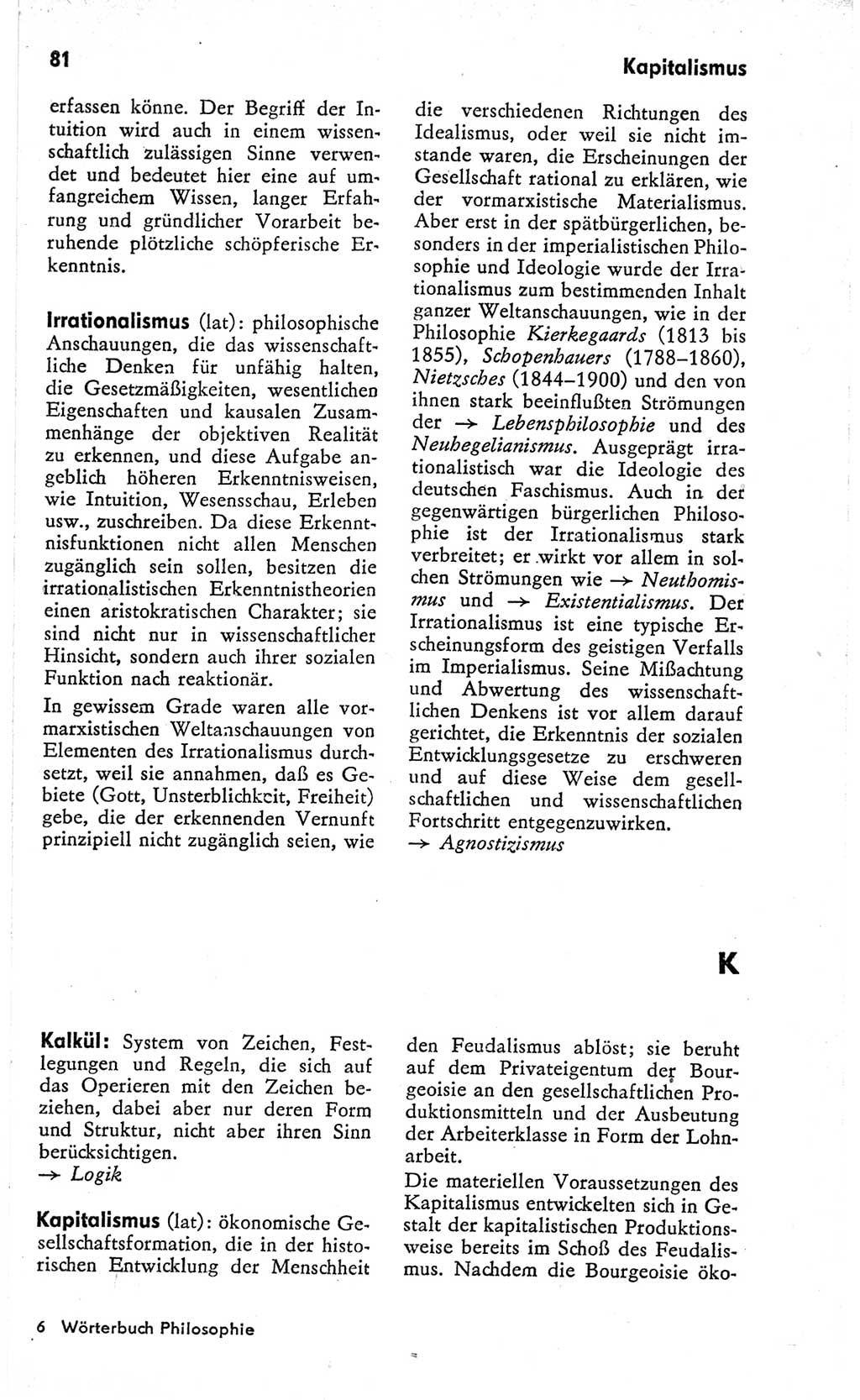 Kleines Wörterbuch der marxistisch-leninistischen Philosophie [Deutsche Demokratische Republik (DDR)] 1966, Seite 81 (Kl. Wb. ML Phil. DDR 1966, S. 81)