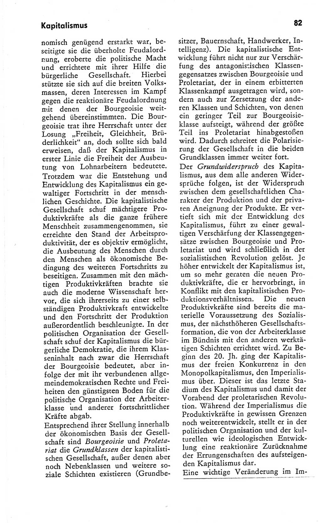 Kleines Wörterbuch der marxistisch-leninistischen Philosophie [Deutsche Demokratische Republik (DDR)] 1966, Seite 82 (Kl. Wb. ML Phil. DDR 1966, S. 82)