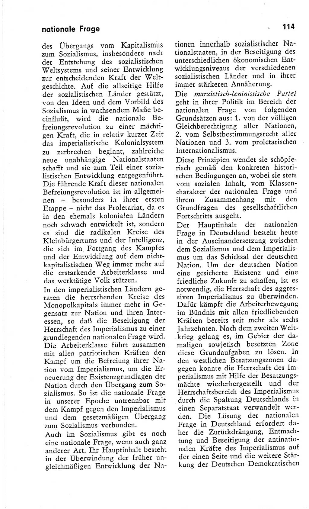 Kleines Wörterbuch der marxistisch-leninistischen Philosophie [Deutsche Demokratische Republik (DDR)] 1966, Seite 114 (Kl. Wb. ML Phil. DDR 1966, S. 114)