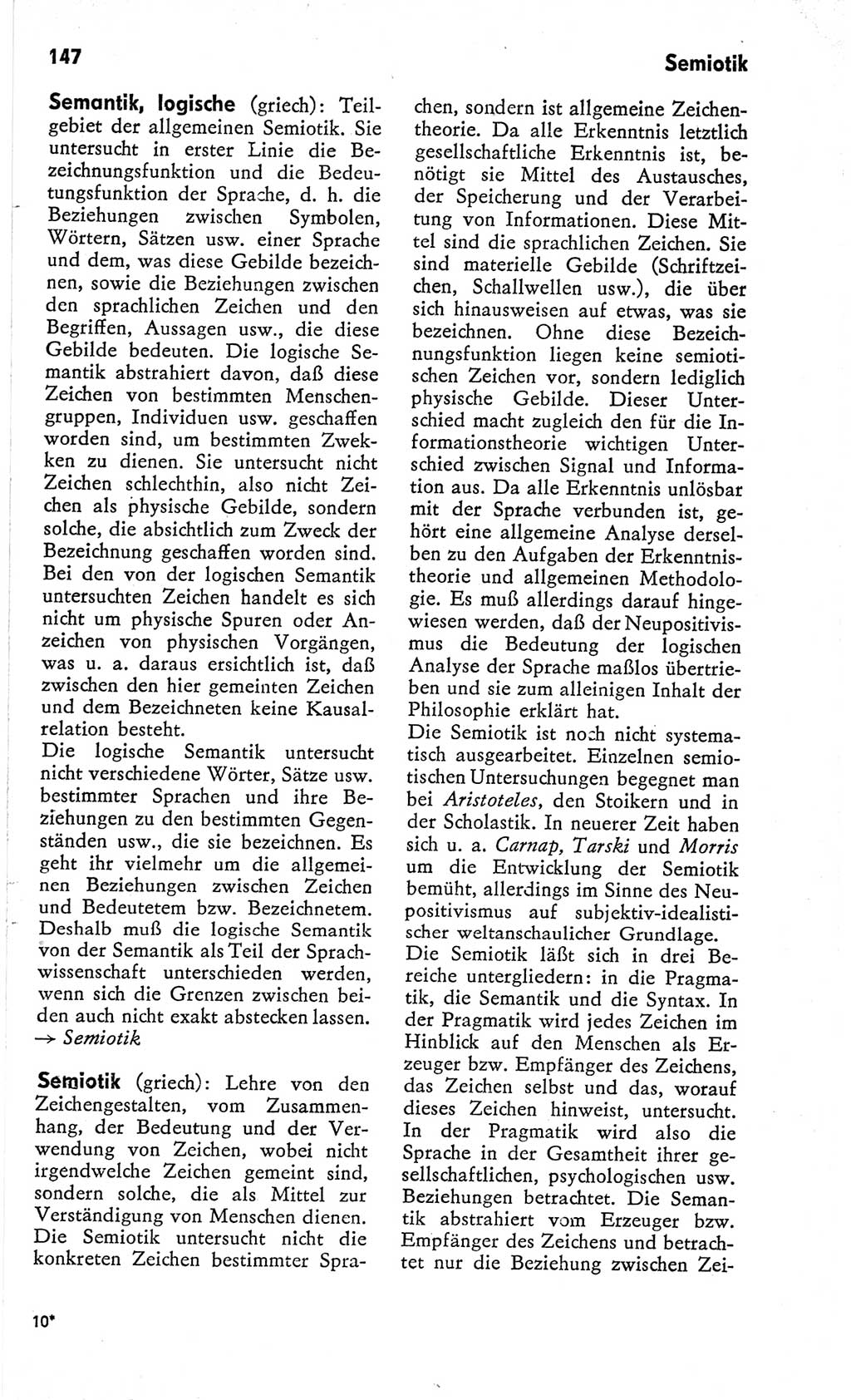 Kleines Wörterbuch der marxistisch-leninistischen Philosophie [Deutsche Demokratische Republik (DDR)] 1966, Seite 147 (Kl. Wb. ML Phil. DDR 1966, S. 147)