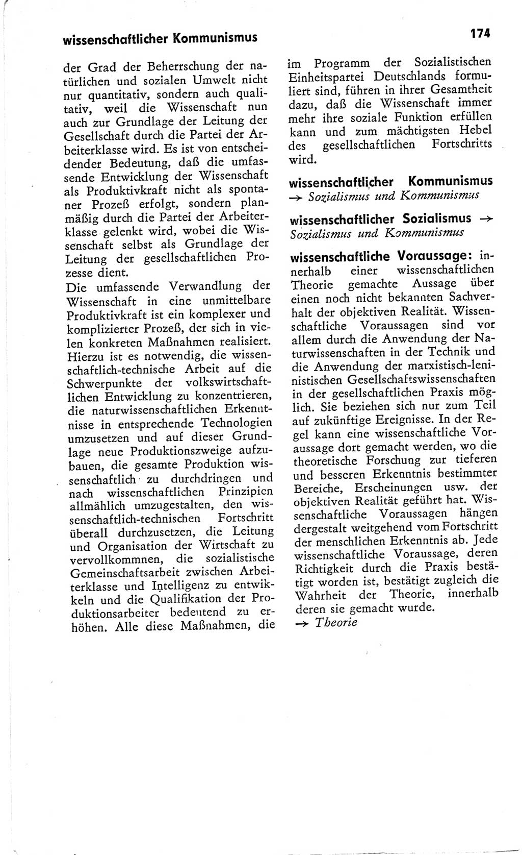 Kleines Wörterbuch der marxistisch-leninistischen Philosophie [Deutsche Demokratische Republik (DDR)] 1966, Seite 174 (Kl. Wb. ML Phil. DDR 1966, S. 174)