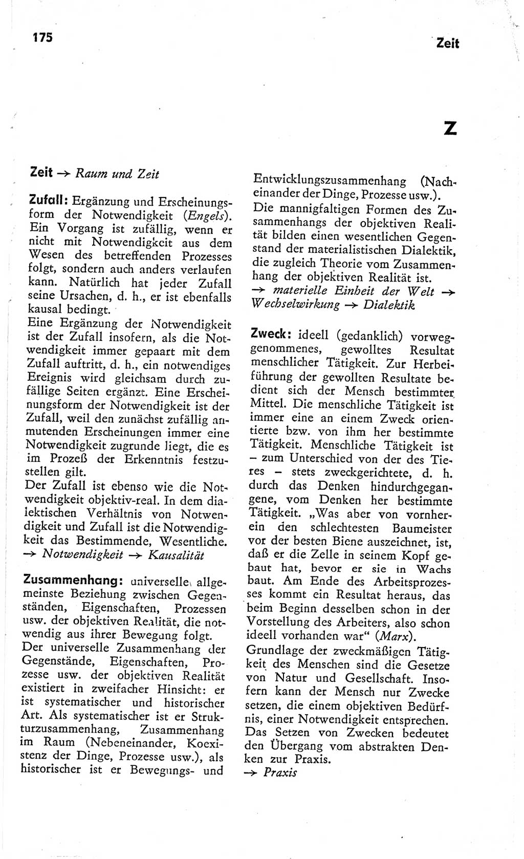 Kleines Wörterbuch der marxistisch-leninistischen Philosophie [Deutsche Demokratische Republik (DDR)] 1966, Seite 175 (Kl. Wb. ML Phil. DDR 1966, S. 175)