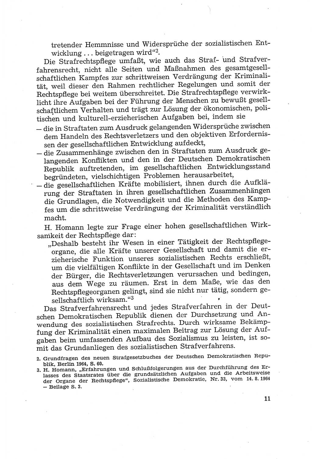 Die Mitwirkung der Werktätigen am Strafverfahren [Deutsche Demokratische Republik (DDR)] 1966, Seite 11 (Mitw. Str.-Verf. DDR 1966, S. 11)