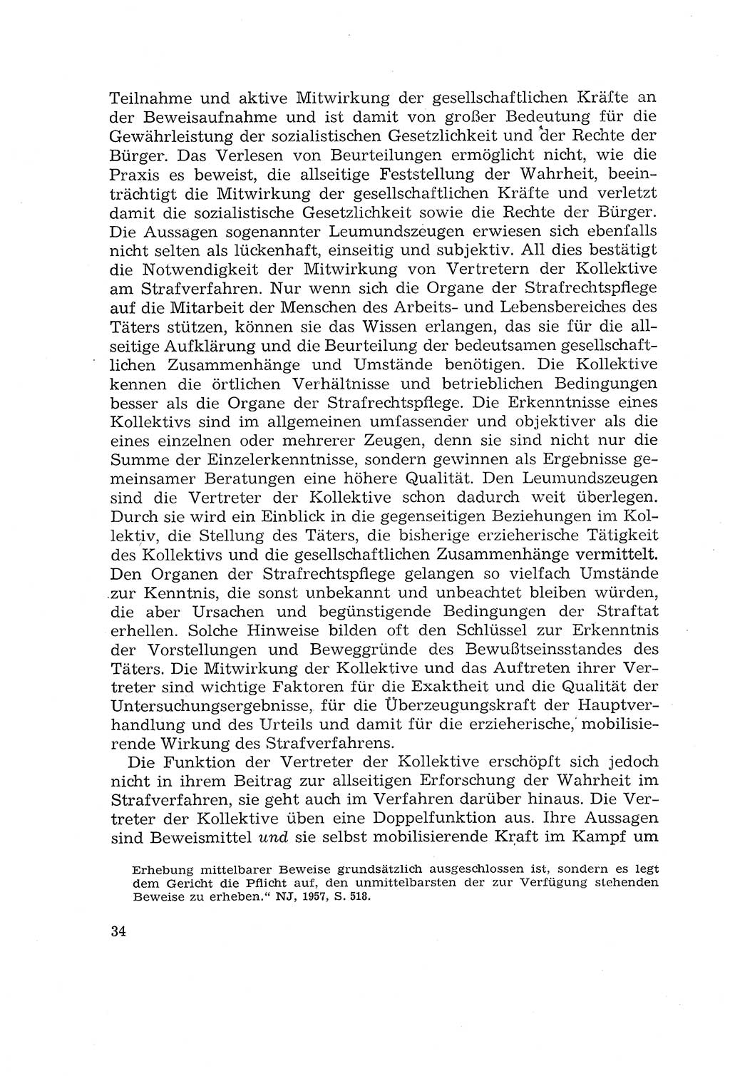 Die Mitwirkung der Werktätigen am Strafverfahren [Deutsche Demokratische Republik (DDR)] 1966, Seite 34 (Mitw. Str.-Verf. DDR 1966, S. 34)
