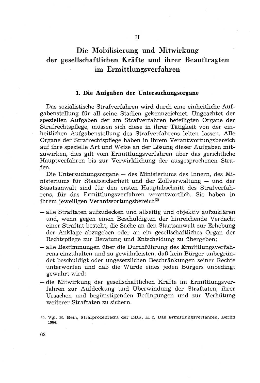 Die Mitwirkung der Werktätigen am Strafverfahren [Deutsche Demokratische Republik (DDR)] 1966, Seite 62 (Mitw. Str.-Verf. DDR 1966, S. 62)