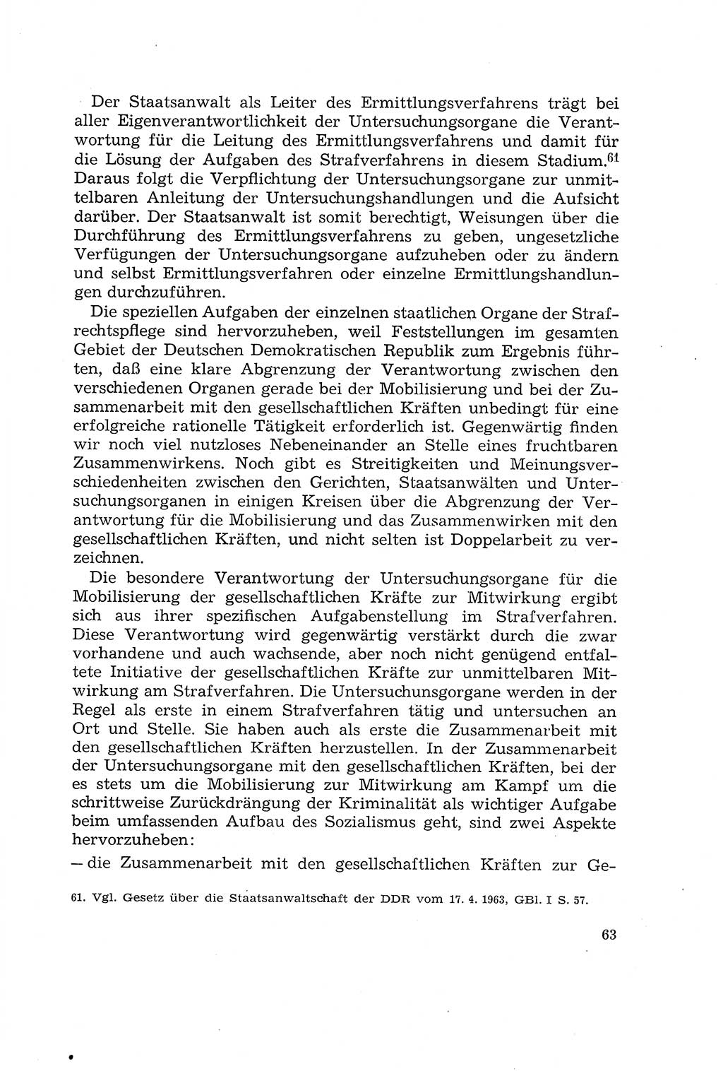 Die Mitwirkung der Werktätigen am Strafverfahren [Deutsche Demokratische Republik (DDR)] 1966, Seite 63 (Mitw. Str.-Verf. DDR 1966, S. 63)