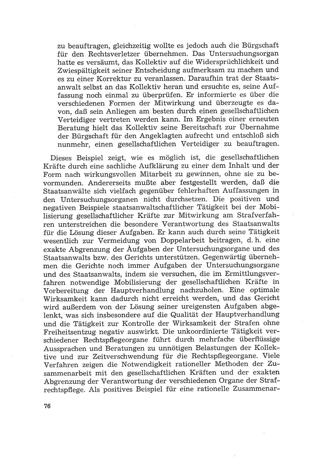 Die Mitwirkung der Werktätigen am Strafverfahren [Deutsche Demokratische Republik (DDR)] 1966, Seite 76 (Mitw. Str.-Verf. DDR 1966, S. 76)