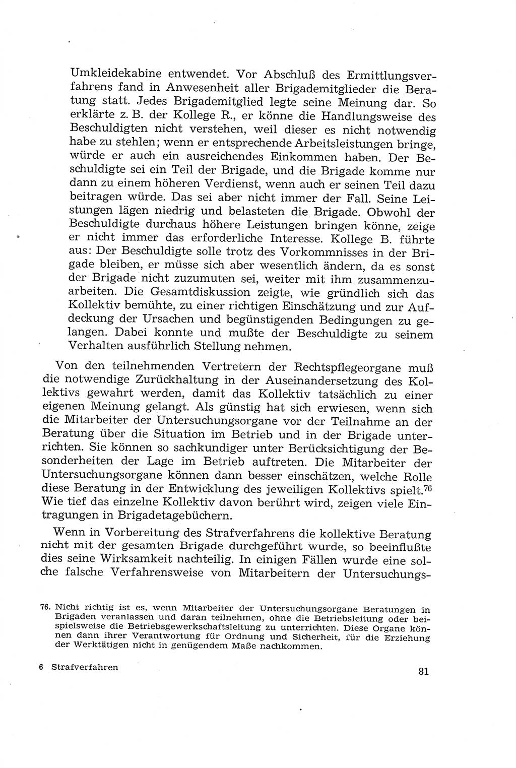 Die Mitwirkung der Werktätigen am Strafverfahren [Deutsche Demokratische Republik (DDR)] 1966, Seite 81 (Mitw. Str.-Verf. DDR 1966, S. 81)