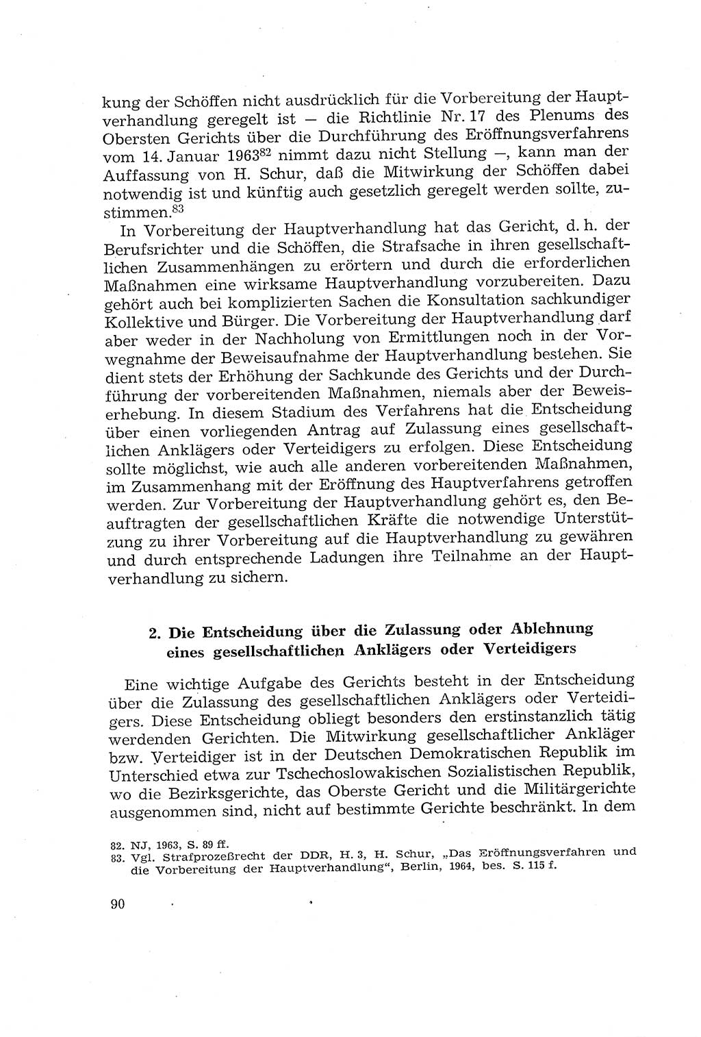 Die Mitwirkung der Werktätigen am Strafverfahren [Deutsche Demokratische Republik (DDR)] 1966, Seite 90 (Mitw. Str.-Verf. DDR 1966, S. 90)