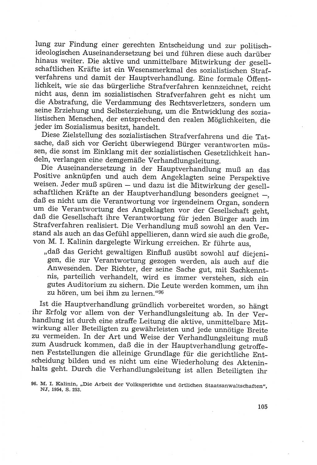 Die Mitwirkung der Werktätigen am Strafverfahren [Deutsche Demokratische Republik (DDR)] 1966, Seite 105 (Mitw. Str.-Verf. DDR 1966, S. 105)