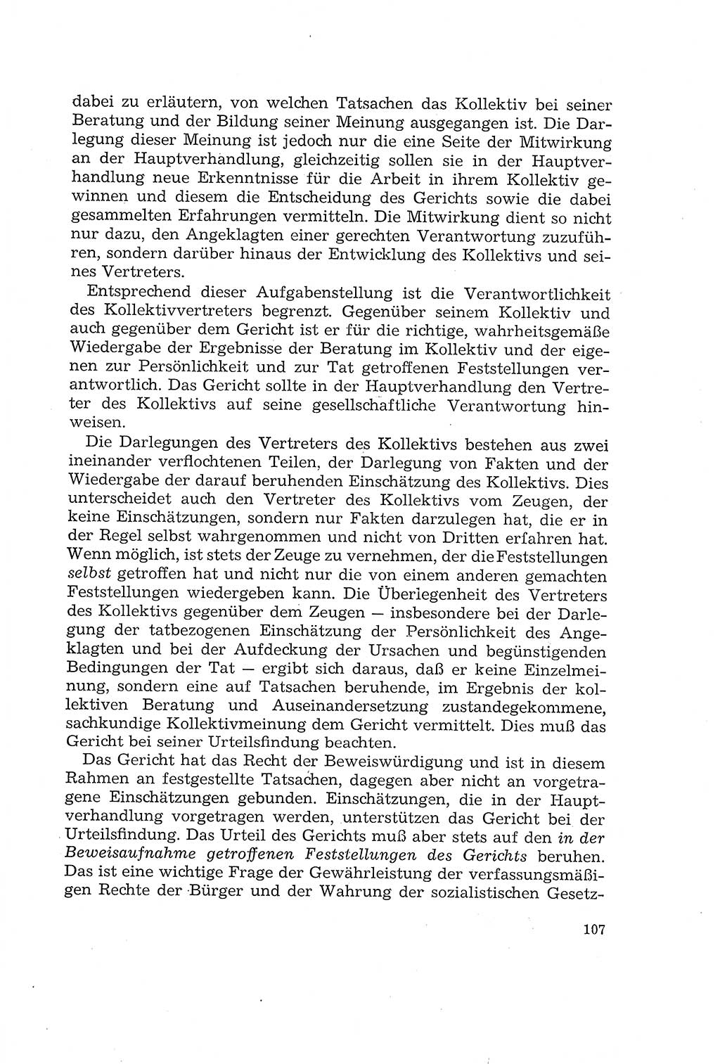 Die Mitwirkung der Werktätigen am Strafverfahren [Deutsche Demokratische Republik (DDR)] 1966, Seite 107 (Mitw. Str.-Verf. DDR 1966, S. 107)
